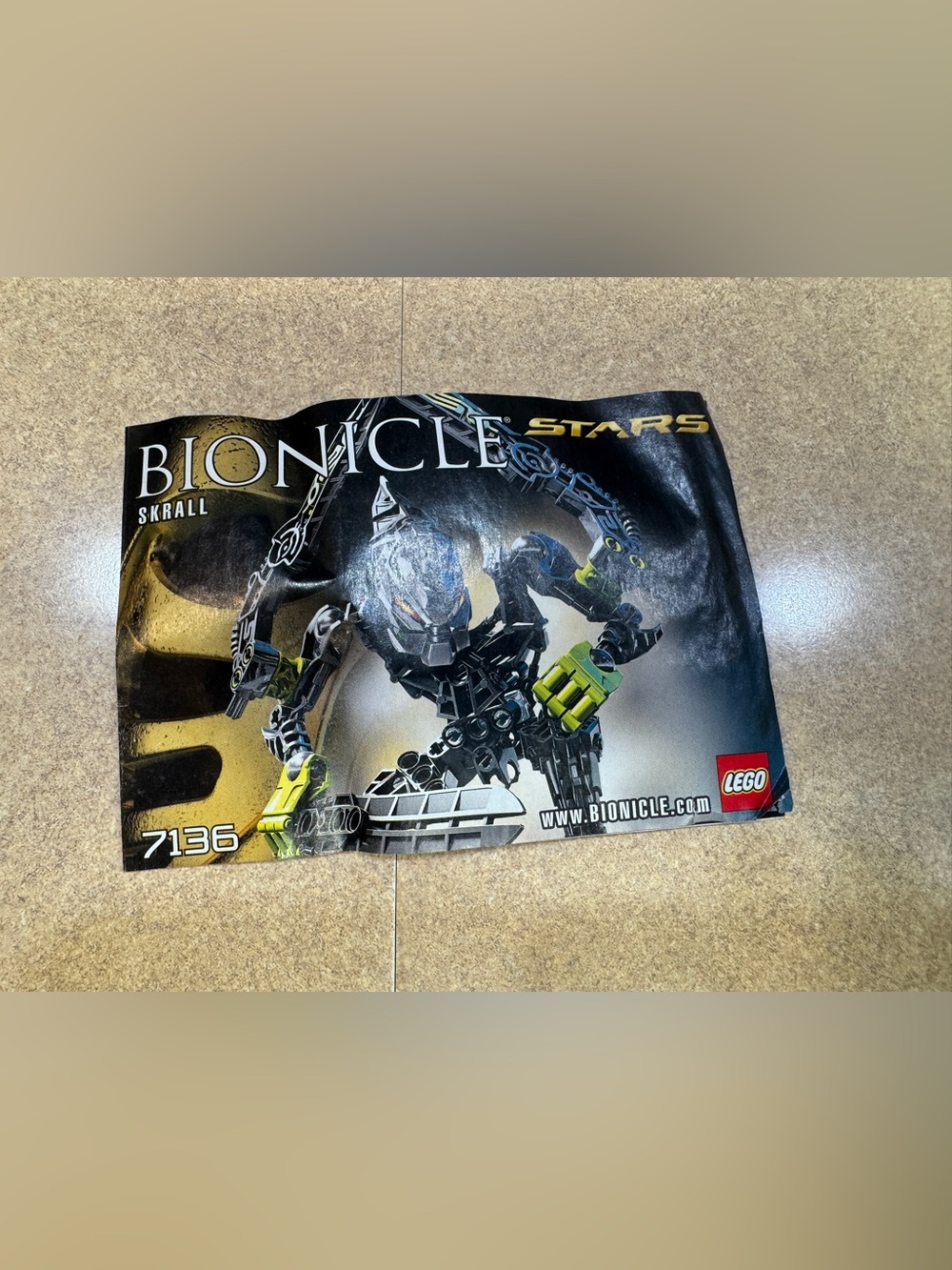 Lego Bionicle 7136 Skrall Instruction Manual Booklet Only